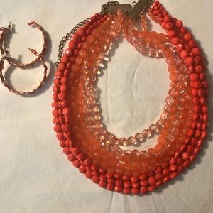 Women’s necklace with earrings